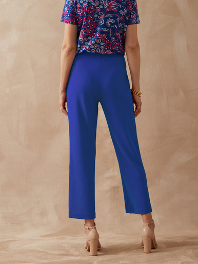 Pantalon 7/8ème en maille - Daxon - Bleu