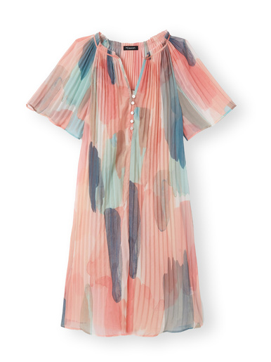 Robe ample en crêpe froissé