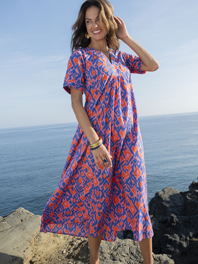 Robe longue pur coton