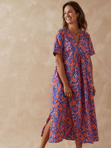 Robe longue pur coton