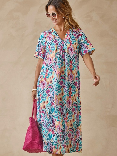 Robe longue pur coton