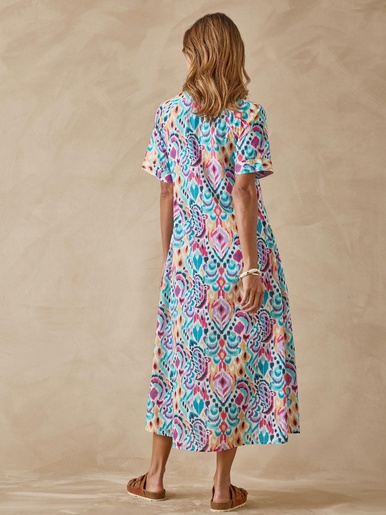 Robe longue pur coton