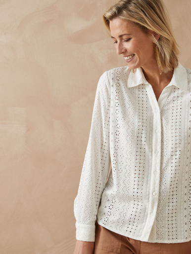 Chemisier en broderie anglaise