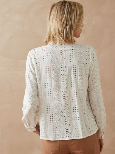 Chemisier en broderie anglaise