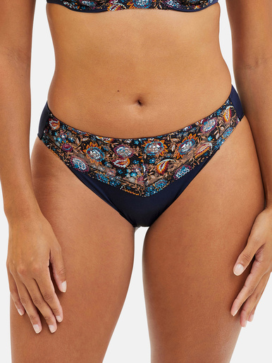 Slip Suzie Fantaisie - Sans Complexe - Imprime floral gipsy bleu marine