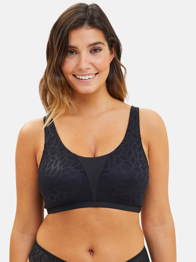 Brassière sans armatures Perfect Curves - Sans Complexe - Noir