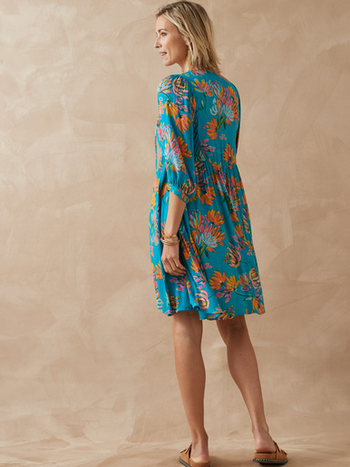 Robe évasée en crêpe