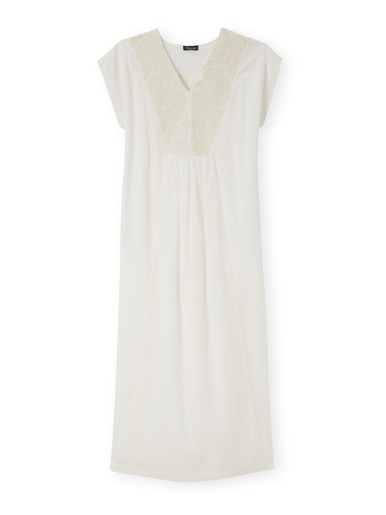 Robe sans manches en voile de coton