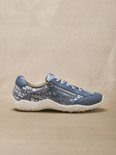 Derbies cuir motifs brillants