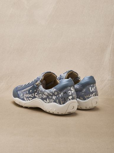Derbies cuir motifs brillants