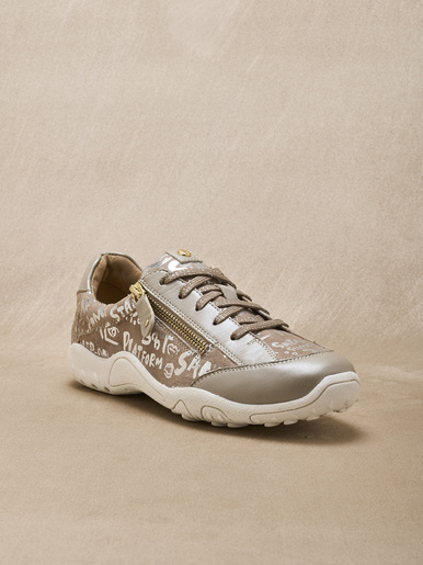 Derbies cuir motifs brillants