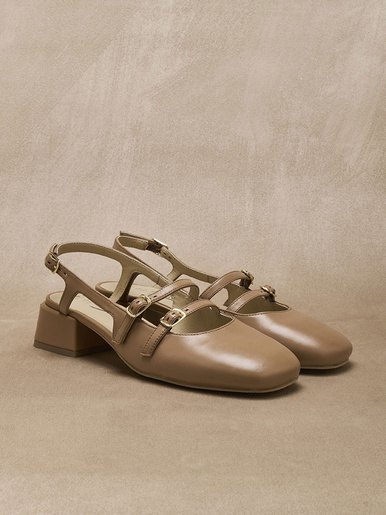 Sandales à brides cuir verni