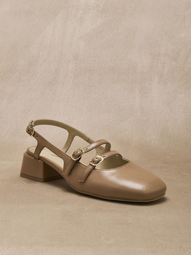 Sandales à brides cuir verni