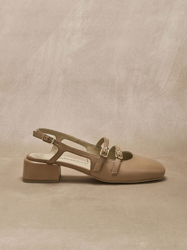 Sandales à brides cuir verni
