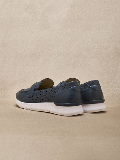 Mocassins cuir motifs ajourés