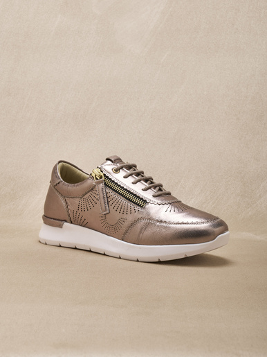 Baskets zip et lacets semelle amovible