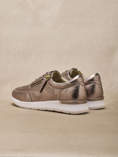 Baskets zip et lacets semelle amovible