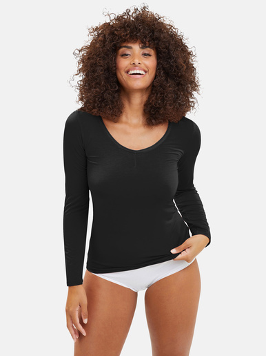 T-shirt thermique manches longues Chill - Sans Complexe - Noir