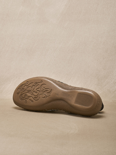 Sandales cuir élastiquées