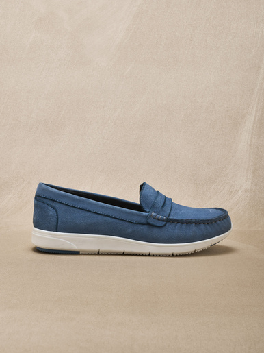 Mocassins cuir velours