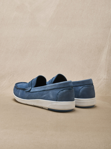 Mocassins cuir velours