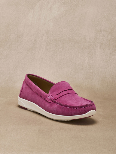 Mocassins cuir velours