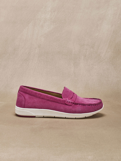 Mocassins cuir velours