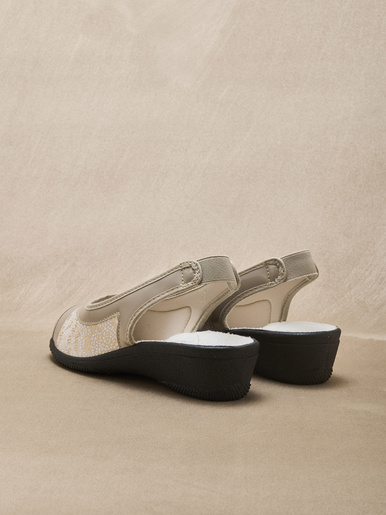 Sandales extensibles élastique arrière
