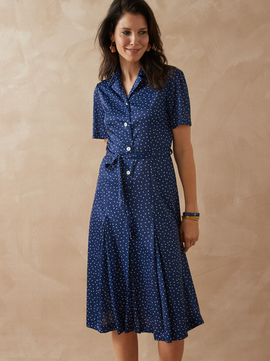 Robe classique col tailleur