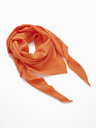 Etole en gaze de coton - Daxon - Orange