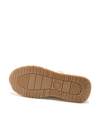 Baskets bicolore zippées et lacées