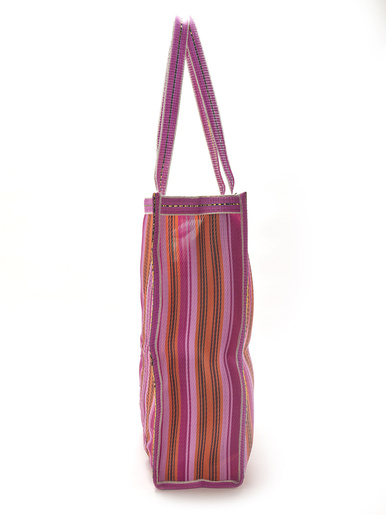 Grand sac cabas rayé
