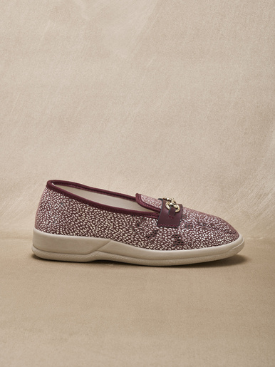 Mocassins textile intérieur éponge