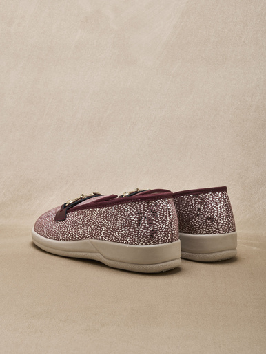 Mocassins textile intérieur éponge