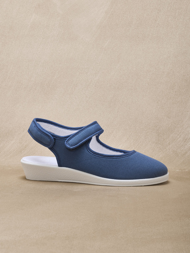 Sandales textile ouverture totale