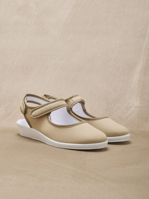 Sandales textile ouverture totale