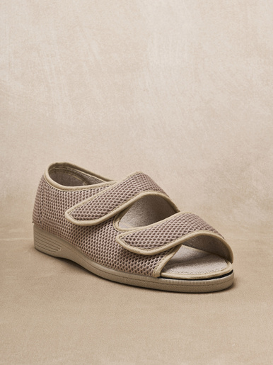 Sandales ouverture totale - Pédiconfort - Beige