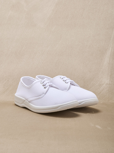 Derbies en maille légèrement extensible - Pédiconfort - Blanc