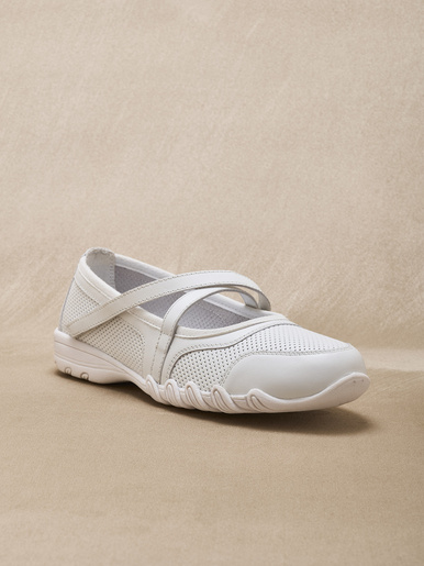 Babies d'été cuir perforé