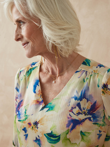 Blouse encolure V