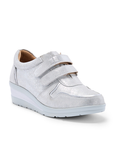 Derbies tout cuir à scratchs