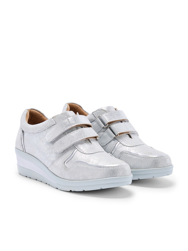 Derbies tout cuir à scratchs