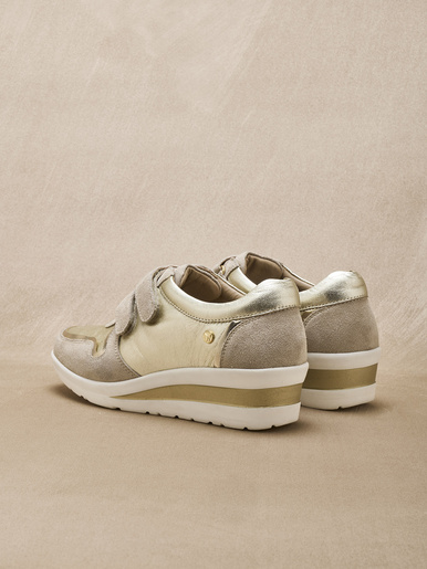 Derbies tout cuir à scratchs