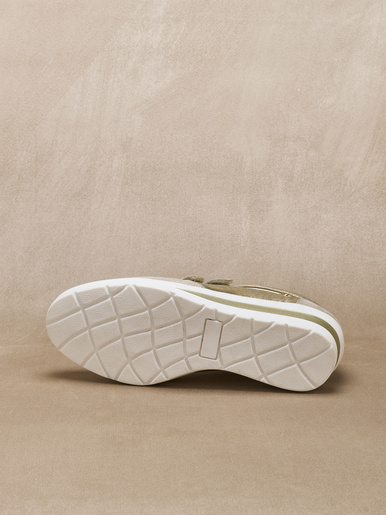 Derbies tout cuir à scratchs
