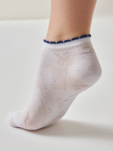 Lot de 3 paires de socquettes libellule - Daxon - Marine+blanc