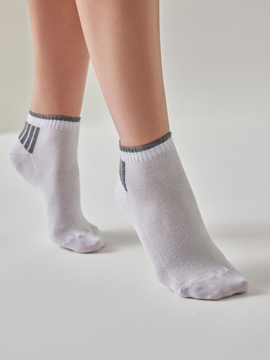 Lot de 2 paires de socquettes Coolmax® - Daxon - Lot 2 blanches
