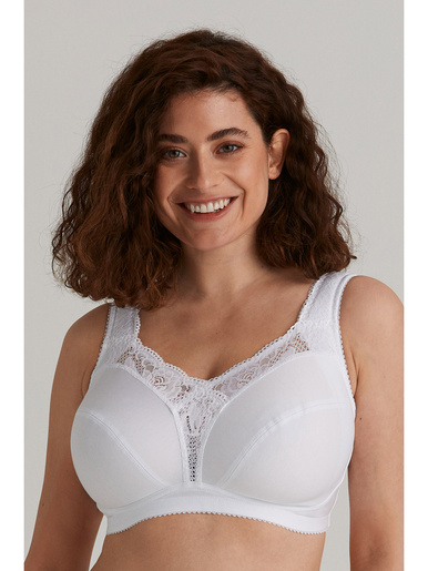 Soutien-gorge coton majoritaire. - Miss Mary of Sweden - Blanc