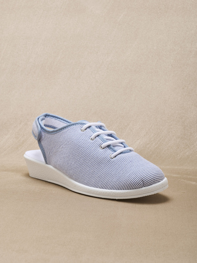 Sandales en toile ouverture totale
