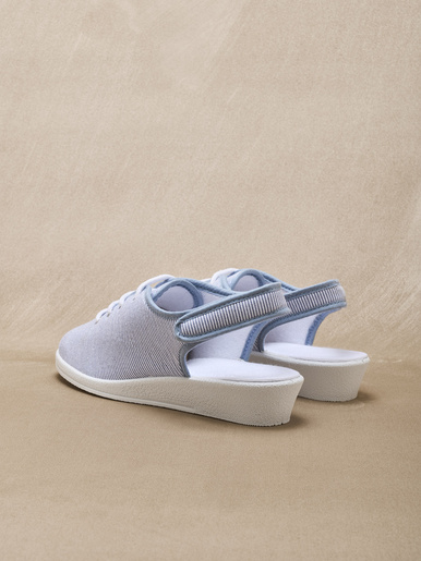Sandales en toile ouverture totale