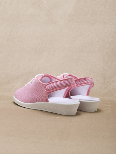 Sandales en toile ouverture totale
